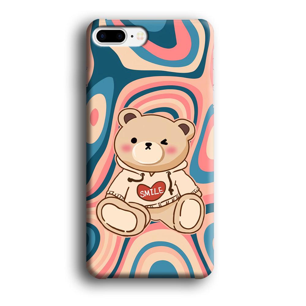 Cute Bear with Hoodie iPhone 7 Plus Case-Oxvistore