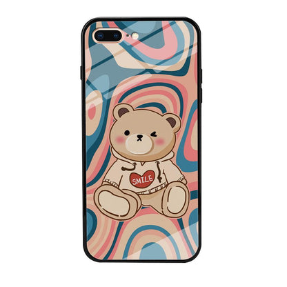 Cute Bear with Hoodie iPhone 7 Plus Case-Oxvistore