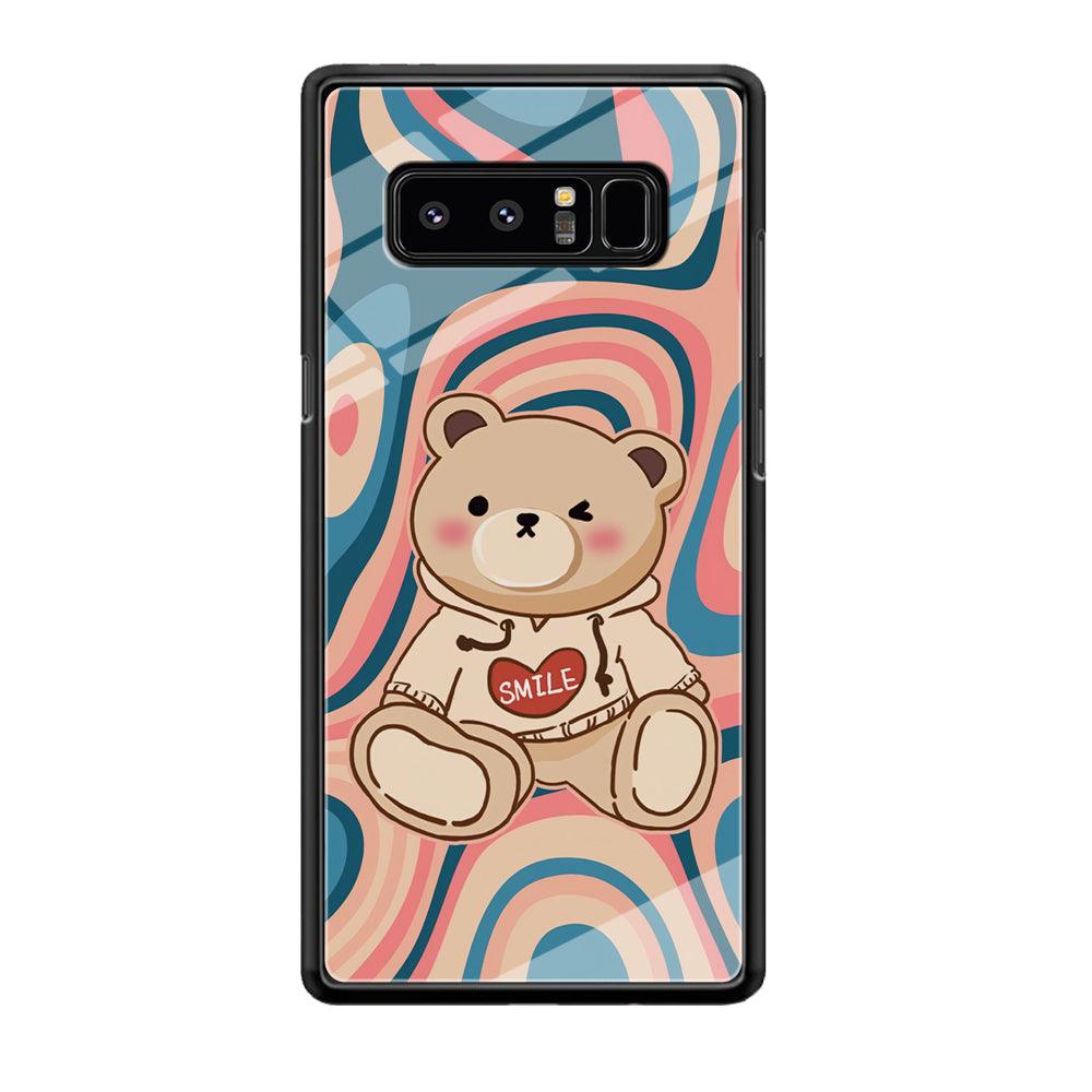 Cute Bear with Hoodie Samsung Galaxy Note 8 Case-Oxvistore