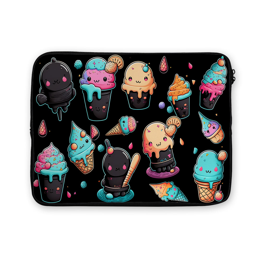 Cute Cartoon Ice Creams Laptop Sleeve Protective Cover