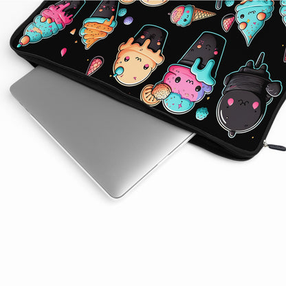 Cute Cartoon Ice Creams Laptop Sleeve Protective Cover