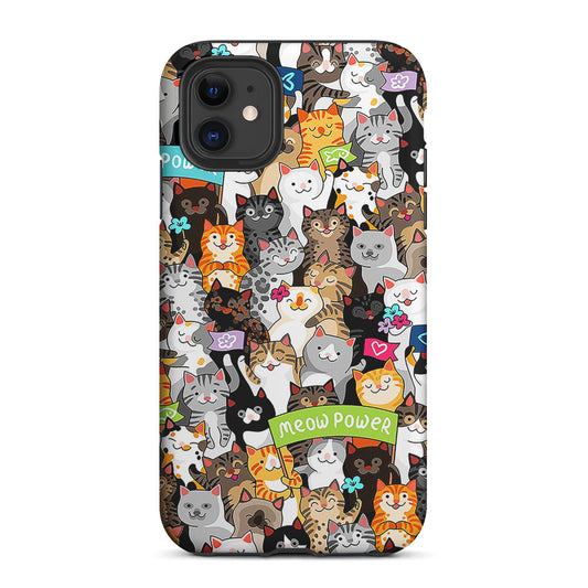 Cute Cats Meow Power 2 in 1 Tough Phone Case