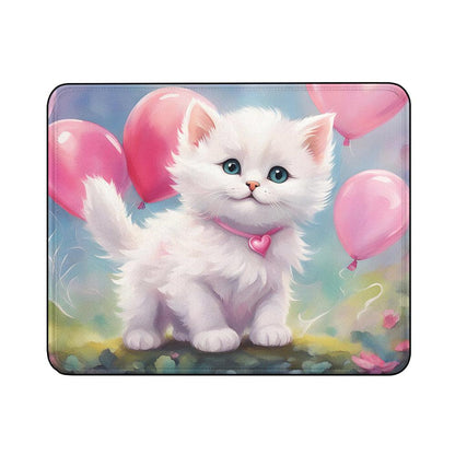 Cute Fluffy Kitten Cat Mouse Pads-18x21 CM-Oxvistore