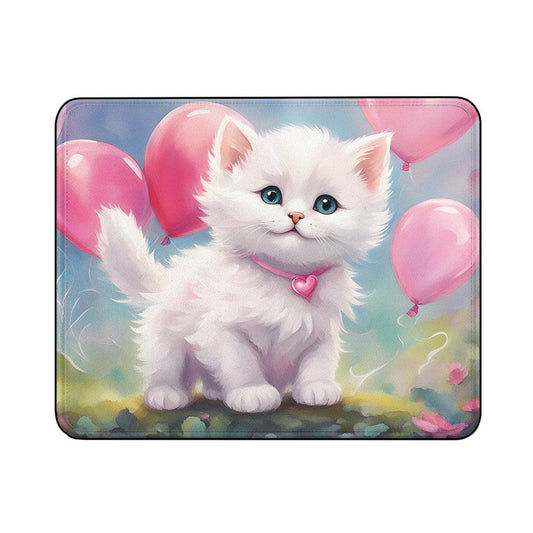Cute Fluffy Kitten Cat Mouse Pads-18x21 CM-Oxvistore