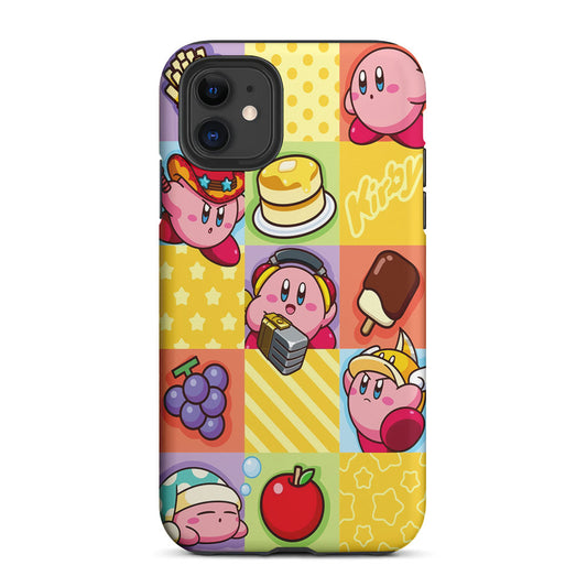 Cute Kirby Collage 2 in 1 Tough Phone Case