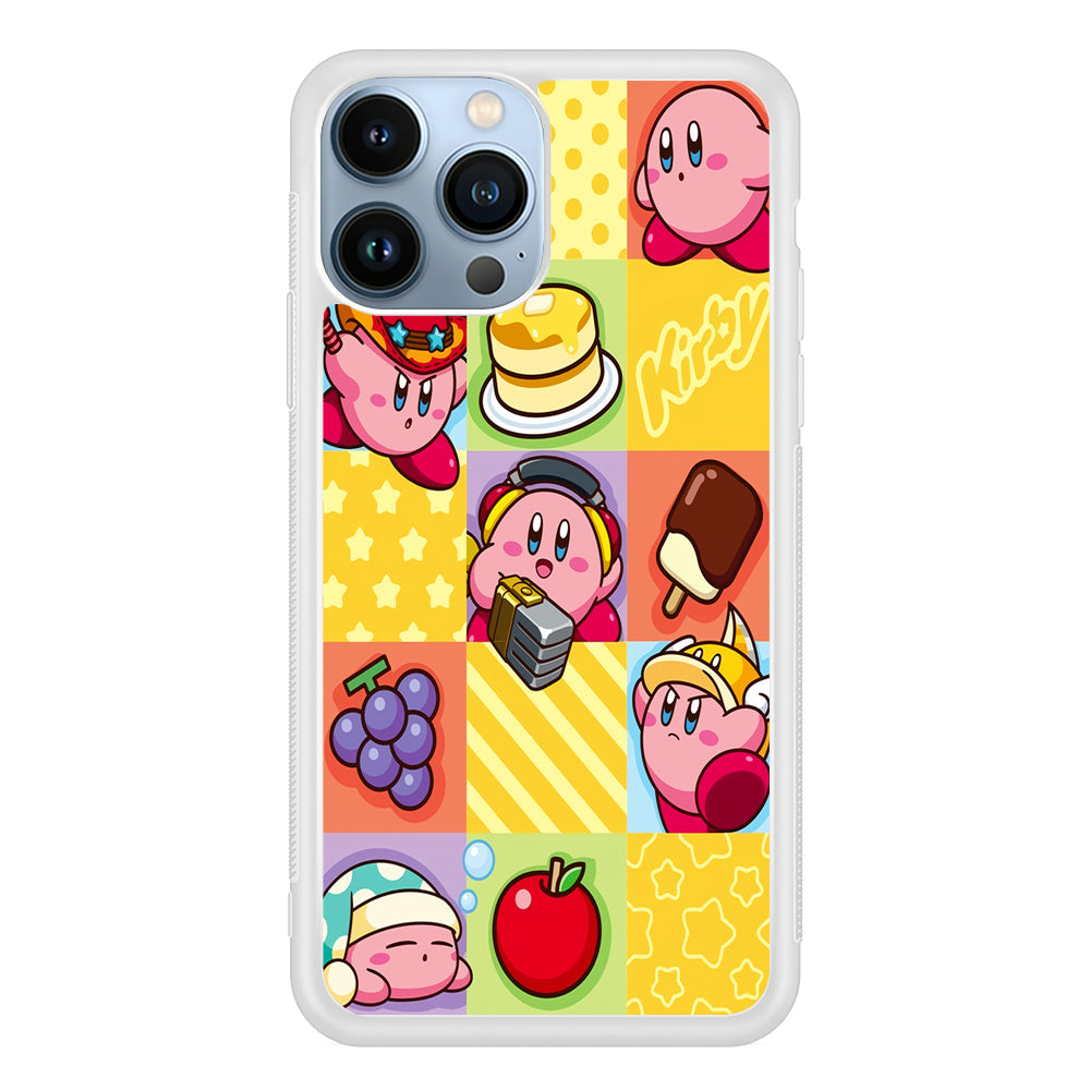 Cute Kirby Collage 2D Rubber Phone Case