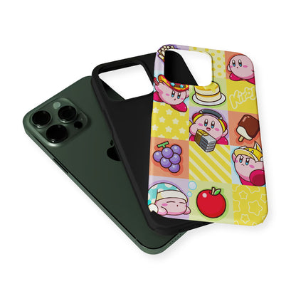 Cute Kirby Collage 2 in 1 Tough Phone Case