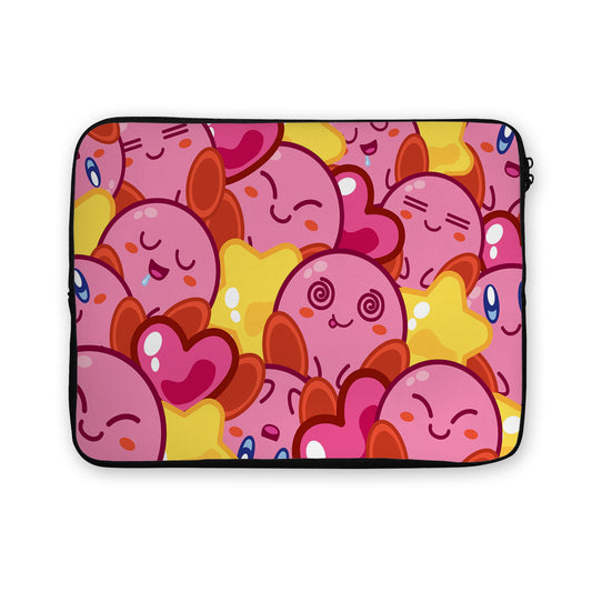 Cute Kirby Pattern Laptop Sleeve Protective Cover