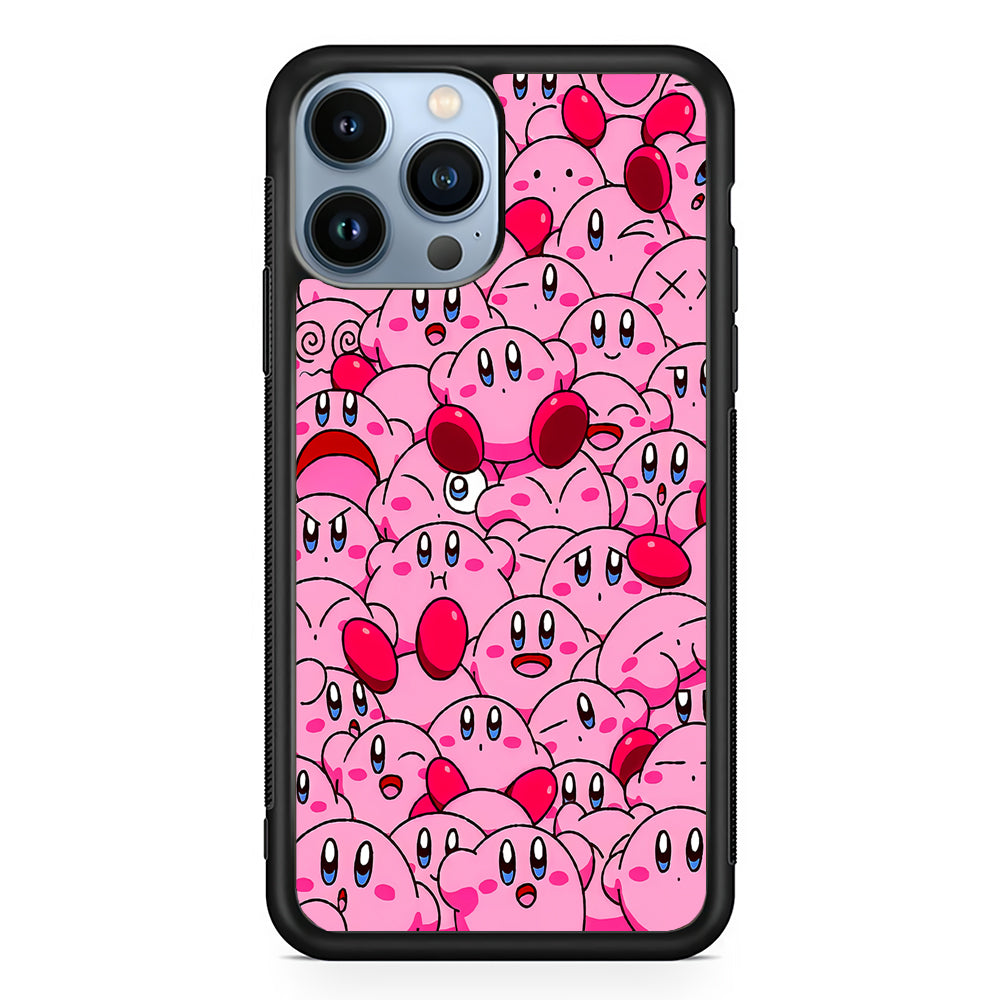 Cute Kirby Pink Aesthetic 2D Rubber Phone Case