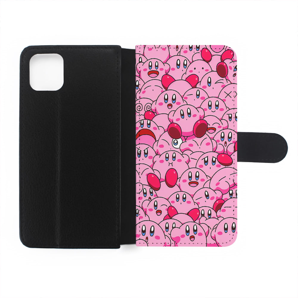 Cute Kirby Pink Aesthetic Flip Wallet Phone Case