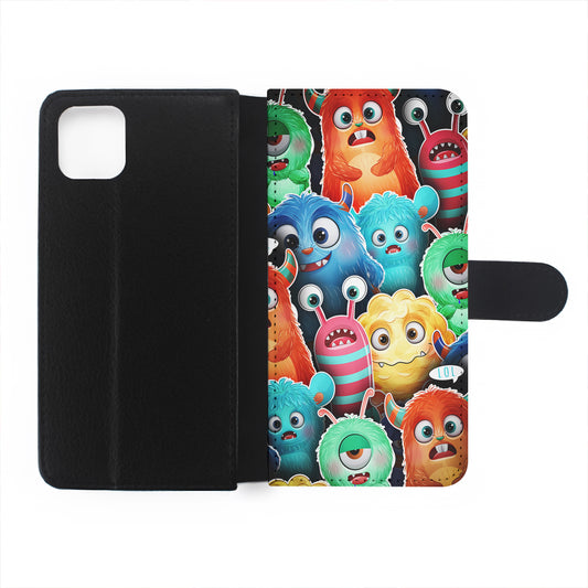 Cute Monsters Aesthetic Flip Wallet Phone Case