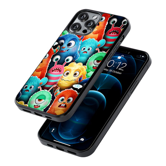 Cute Monsters Aesthetic 2D Rubber Phone Case