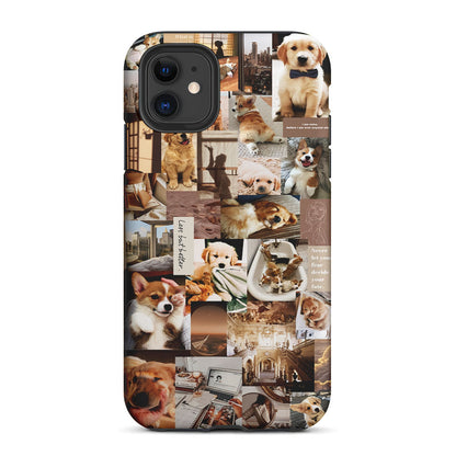 Cute Puppy Dog Aesthetic 2 in 1 Tough Phone Case