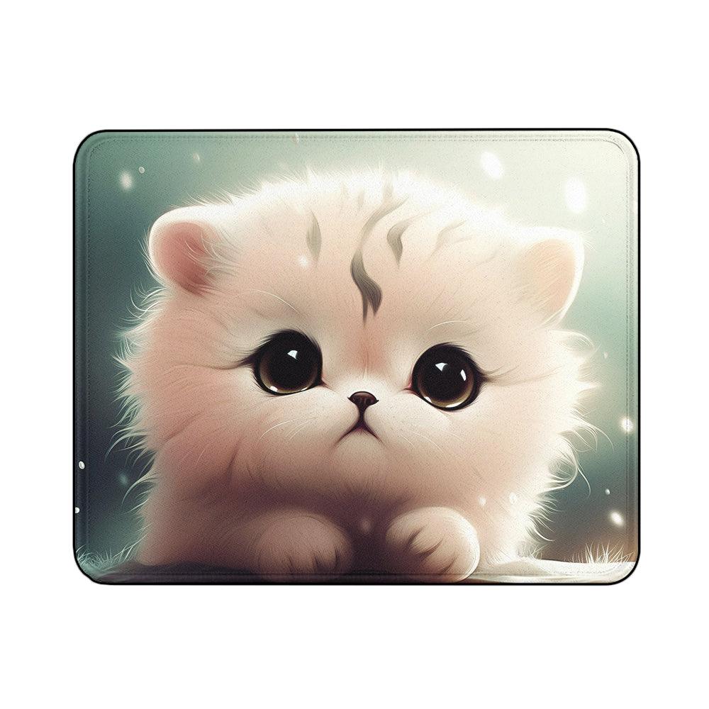 Cute White Kitten Mouse Pads-18x21 CM-Oxvistore