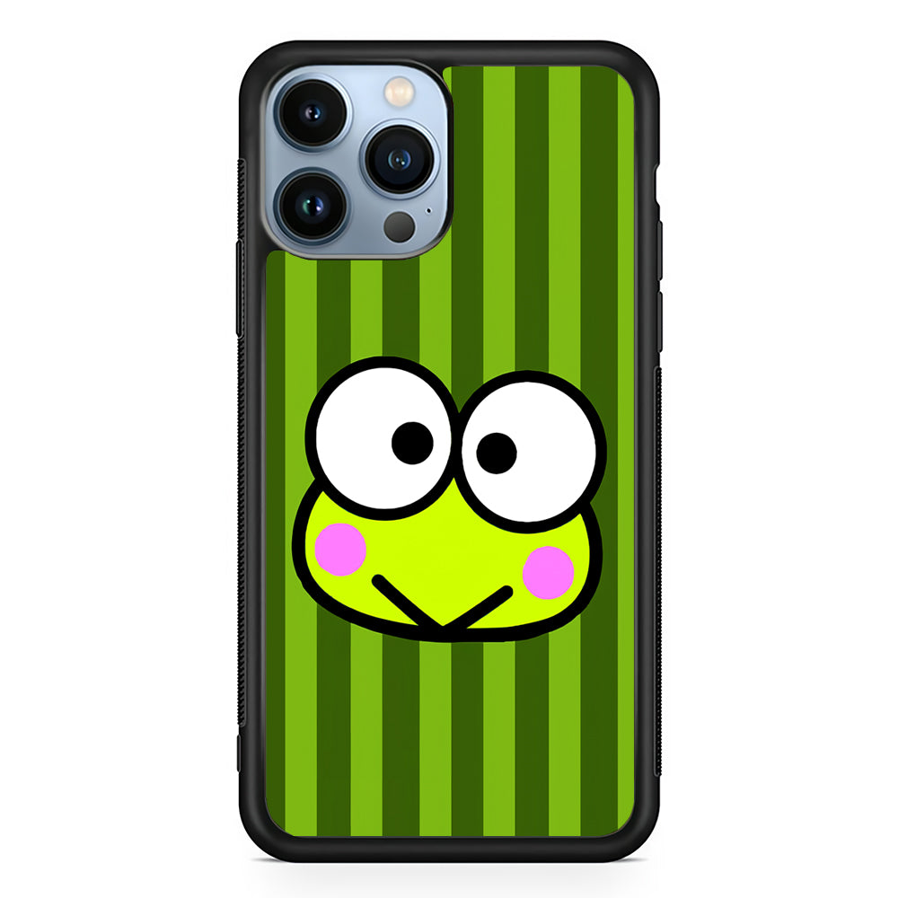 Cutes Keroppi Stripe Green 2D Rubber Phone Case