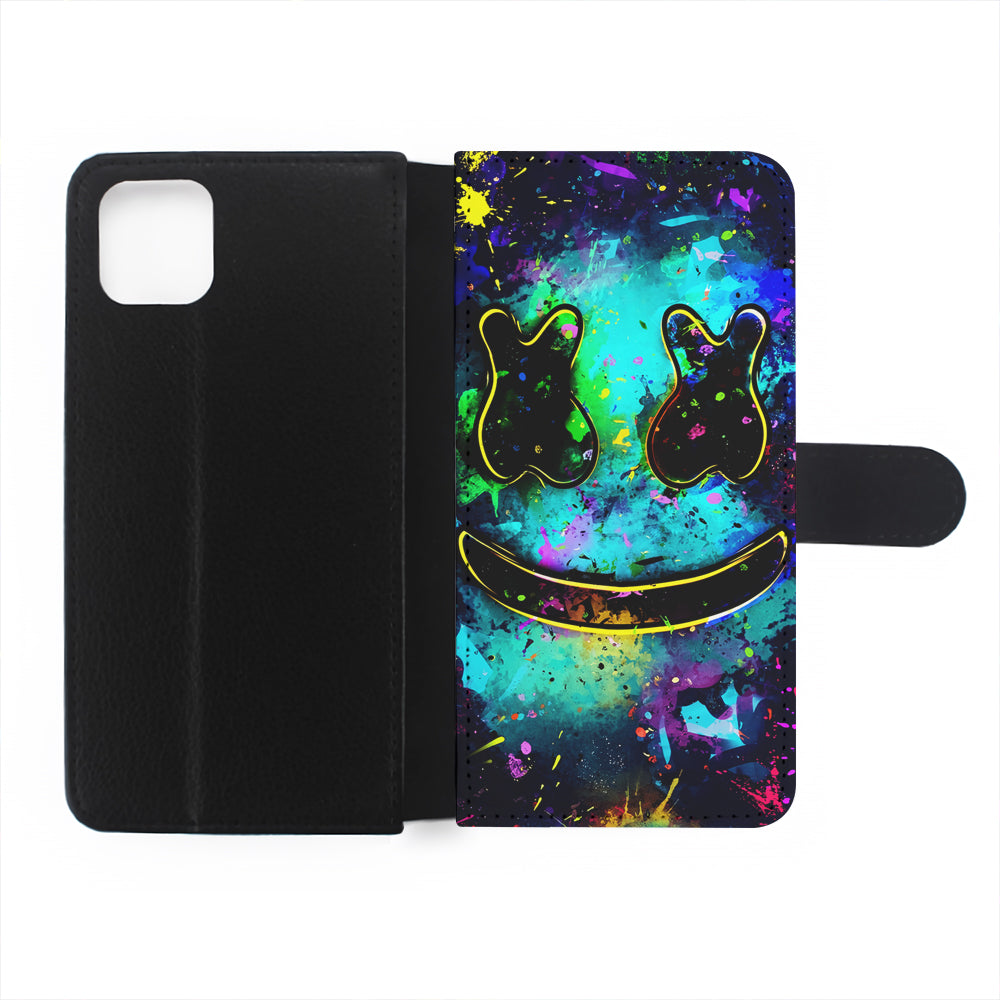 DJ Marshmello Painting Art Flip Wallet Phone Case