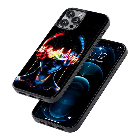 DJ Women Digital Music Art 2D Rubber Phone Case-Oxvistore