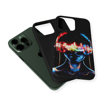 DJ Women Digital Music Art 2 in 1 Tough Phone Case