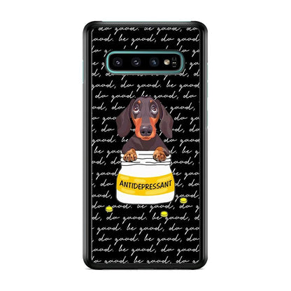 Dachshund Antidepressant Samsung Galaxy S10 Plus Case-Oxvistore