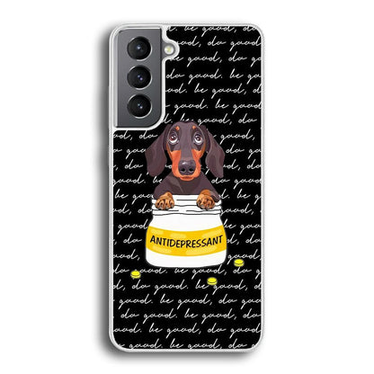 Dachshund Antidepressant Samsung Galaxy S21 Plus Case-Oxvistore