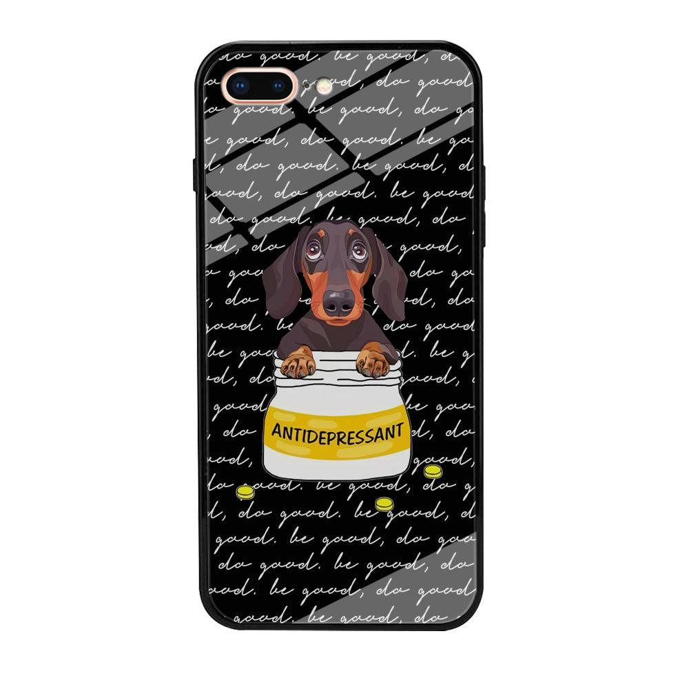 Dachshund Antidepressant iPhone 7 Plus Case-Oxvistore