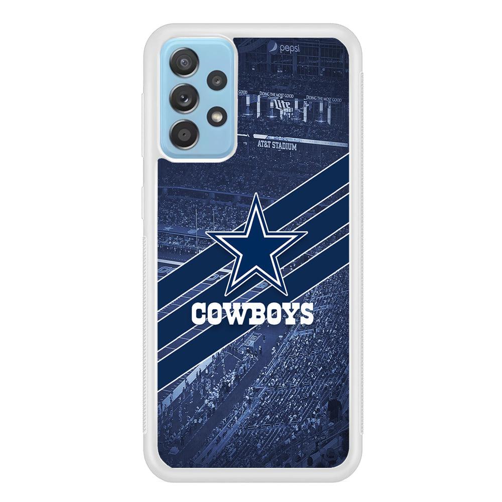 Dallas Cowboys All Blue at Stadium Samsung Galaxy A52 Case-Oxvistore