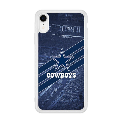 Dallas Cowboys All Blue at Stadium iPhone XR Case-Oxvistore