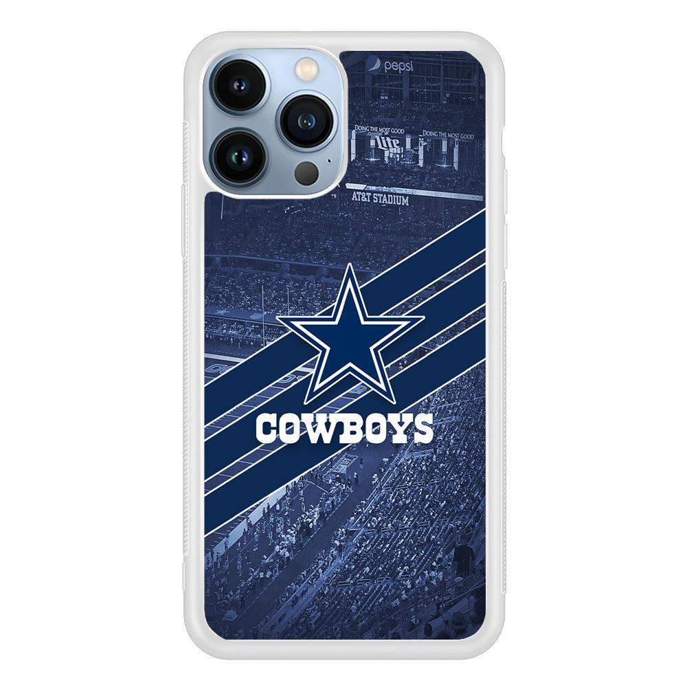 Dallas Cowboys All Blue at Stadium iPhone 14 Pro Case-Oxvistore