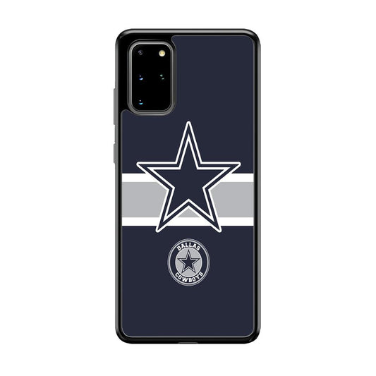 Dallas Cowboys Wide Star Samsung Galaxy S20 Plus Case-Rubber Black (2D Case)-Oxvistore