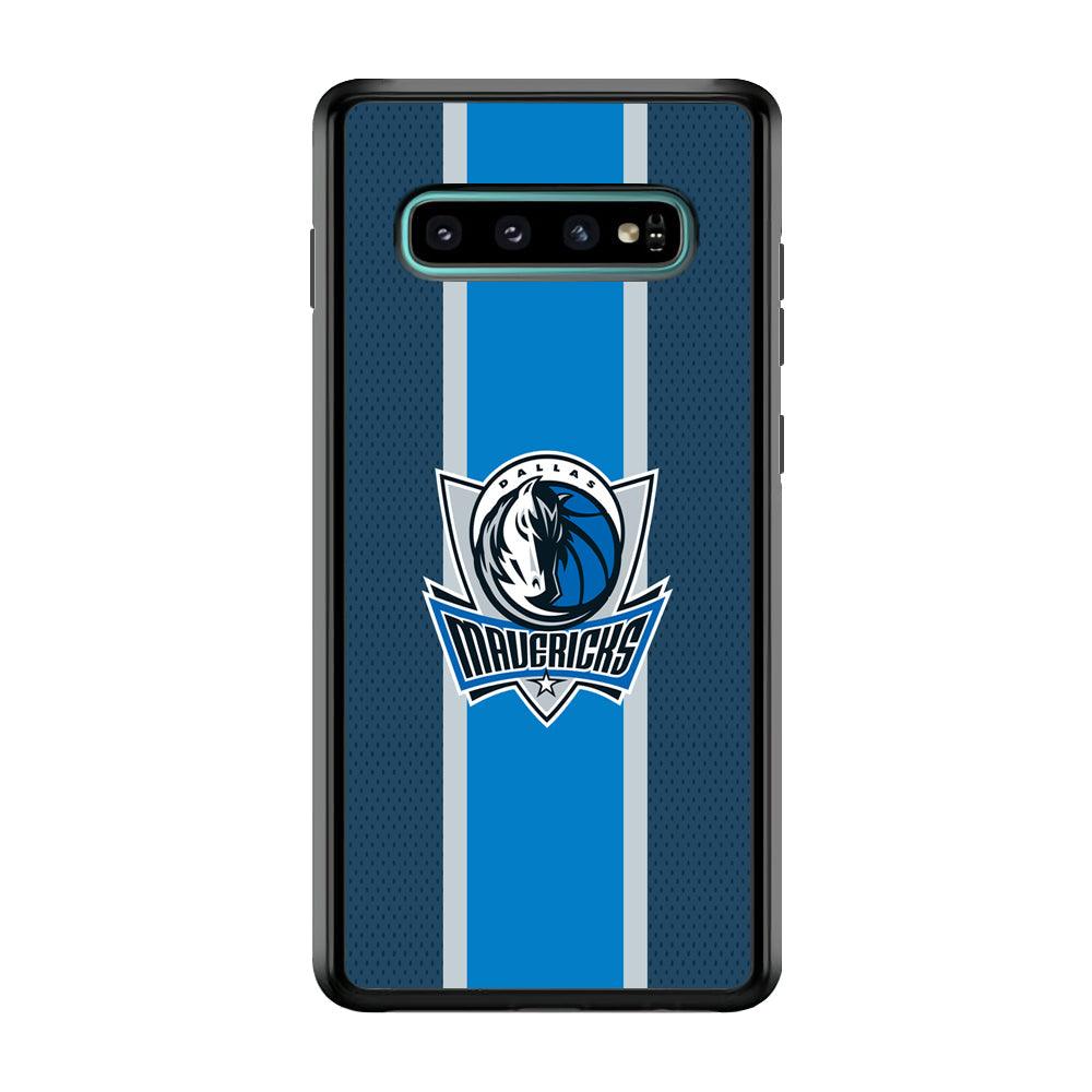 Dallas Mavericks Dot Blue Patern Samsung Galaxy S10 Plus Case-Oxvistore