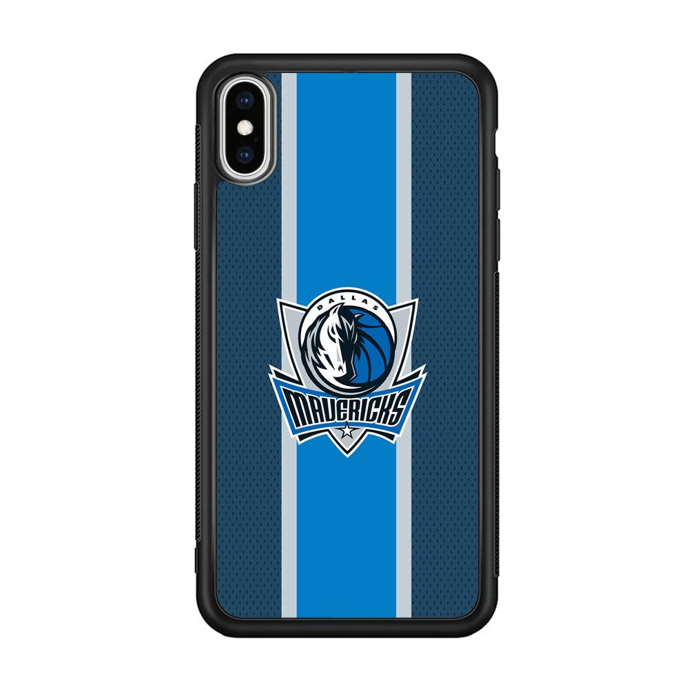 Dallas Mavericks Dot Blue Patern iPhone X Case-Oxvistore