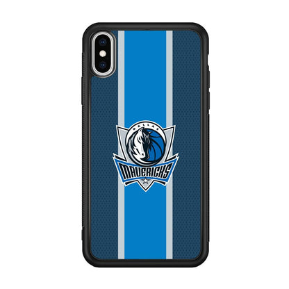 Dallas Mavericks Dot Blue Patern iPhone X Case-Oxvistore