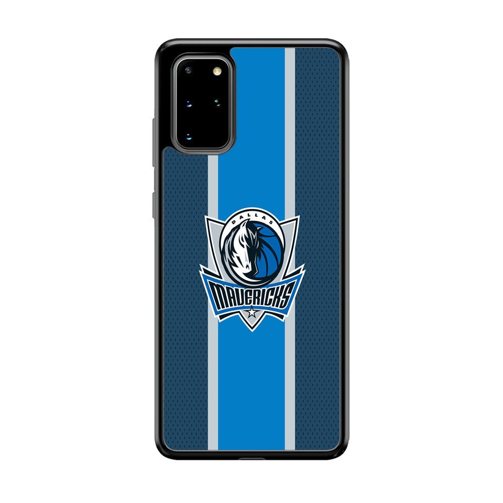 Dallas Mavericks Dot Blue Patern Samsung Galaxy S20 Plus Case-Rubber Black (2D Case)-Oxvistore