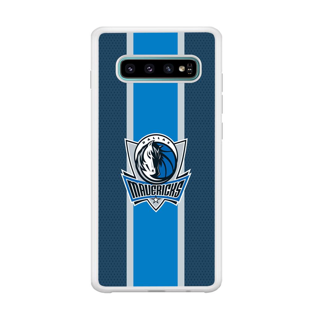 Dallas Mavericks Dot Blue Patern Samsung Galaxy S10 Plus Case-Oxvistore