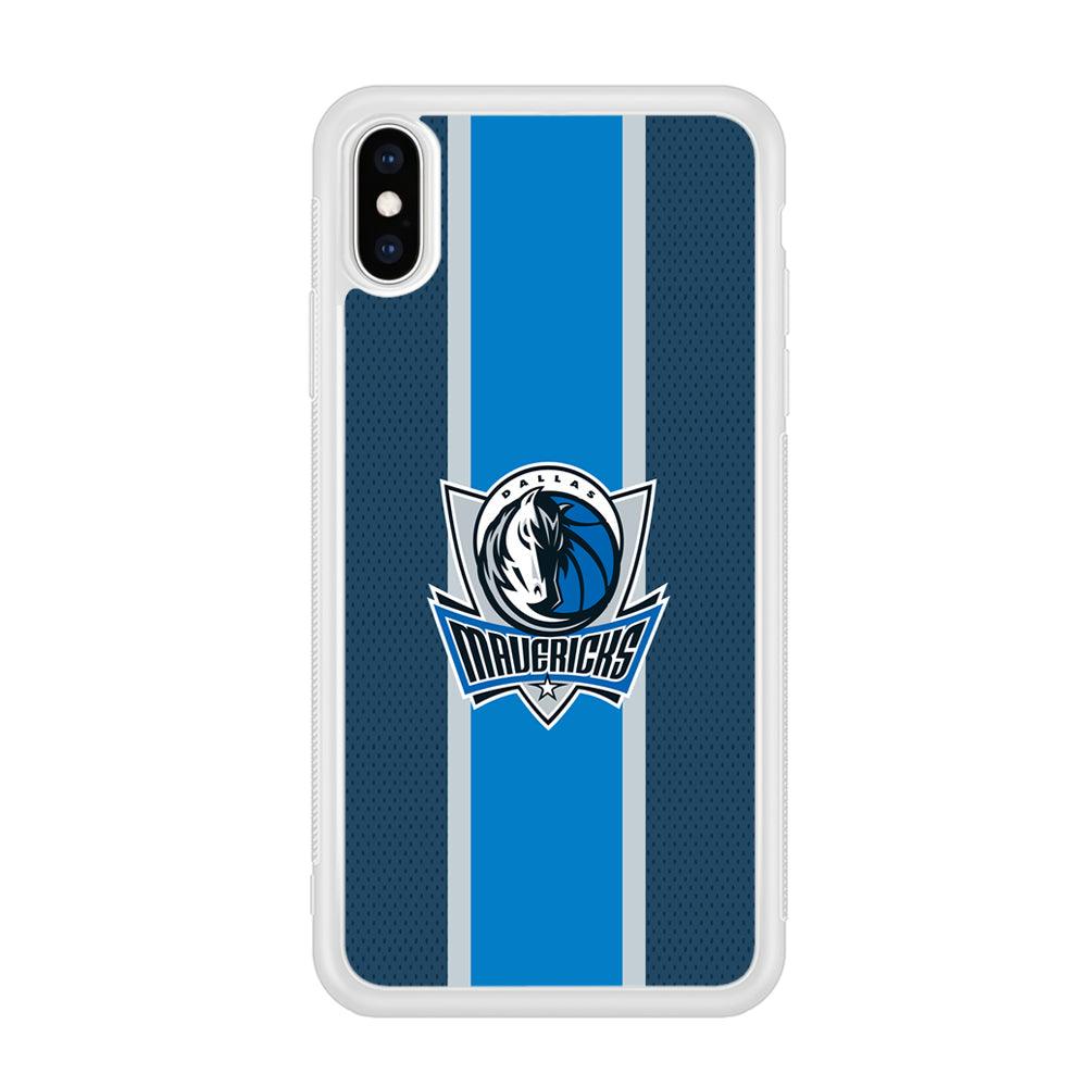 Dallas Mavericks Dot Blue Patern iPhone X Case-Oxvistore