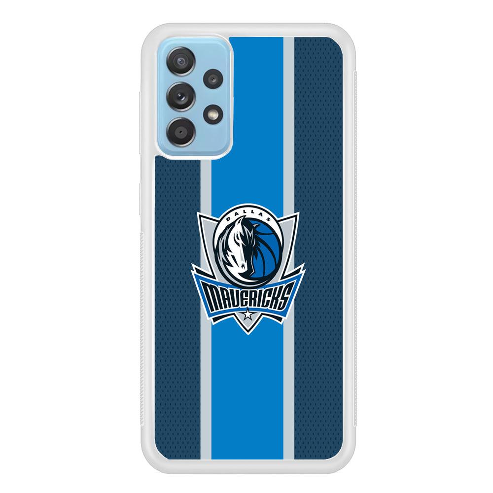 Dallas Mavericks Dot Blue Patern Samsung Galaxy A52 Case-Oxvistore