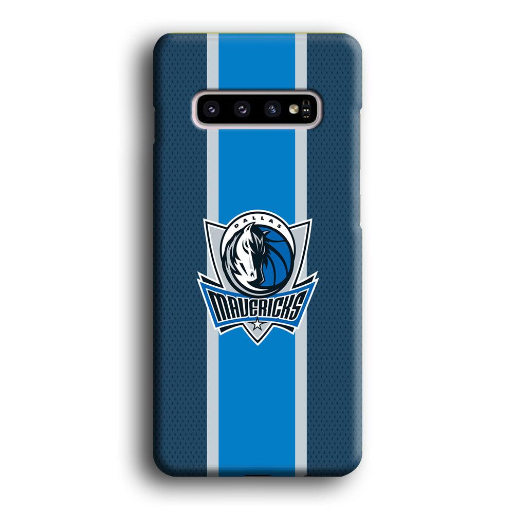 Dallas Mavericks Dot Blue Patern Samsung Galaxy S10 Plus Case-Oxvistore