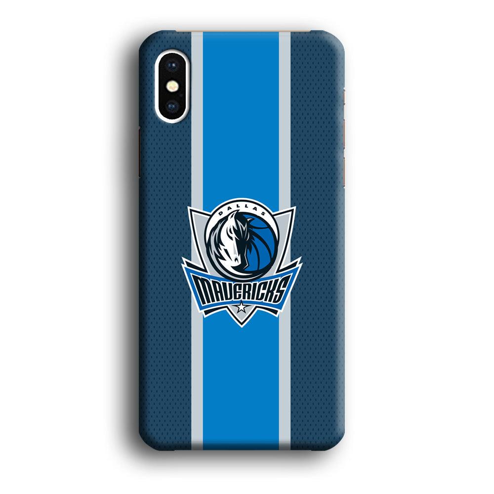 Dallas Mavericks Dot Blue Patern iPhone X Case-Oxvistore