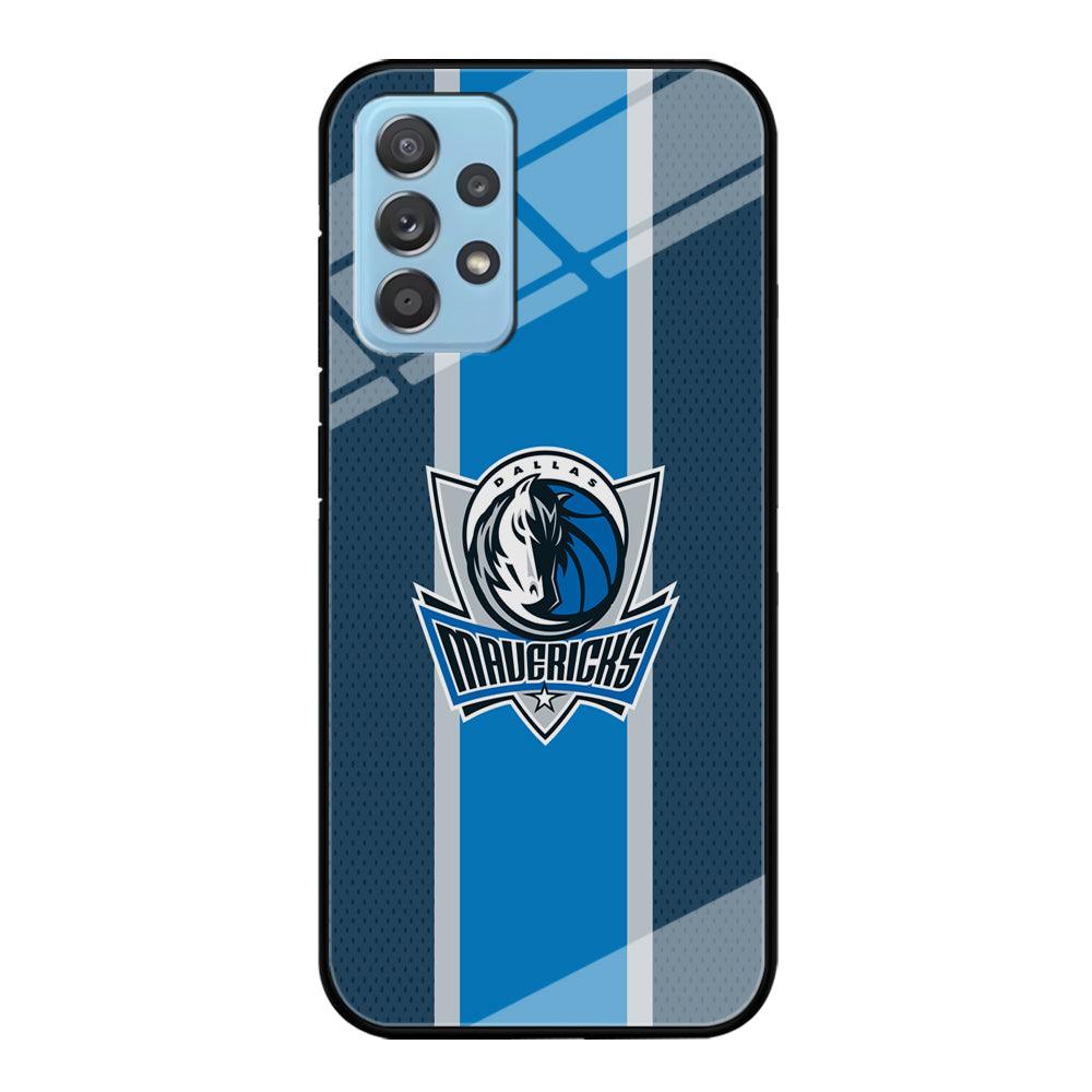 Dallas Mavericks Dot Blue Patern Samsung Galaxy A52 Case-Oxvistore