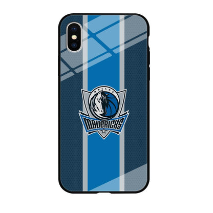 Dallas Mavericks Dot Blue Patern iPhone X Case-Oxvistore