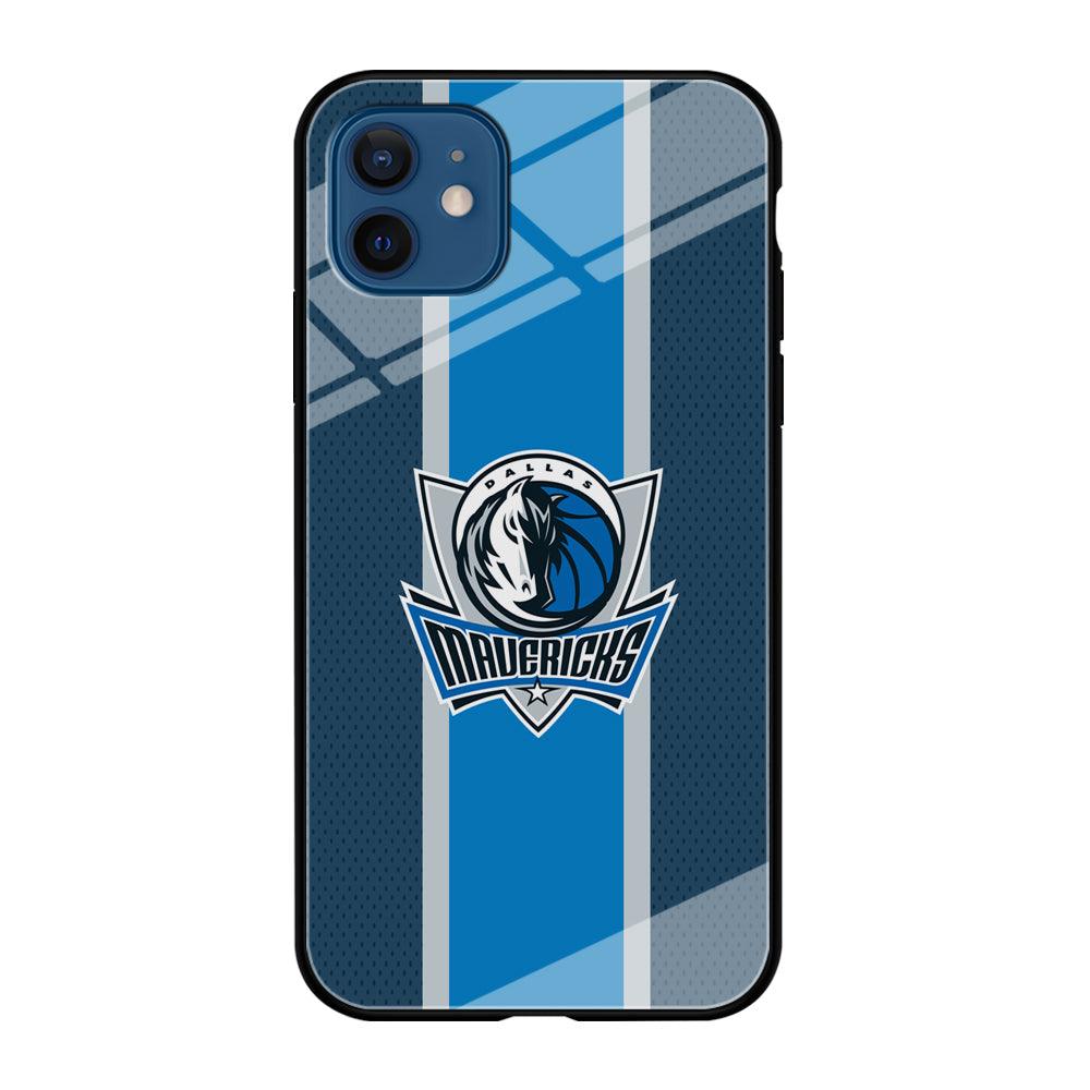 Dallas Mavericks Dot Blue Patern iPhone 12 Case-Oxvistore