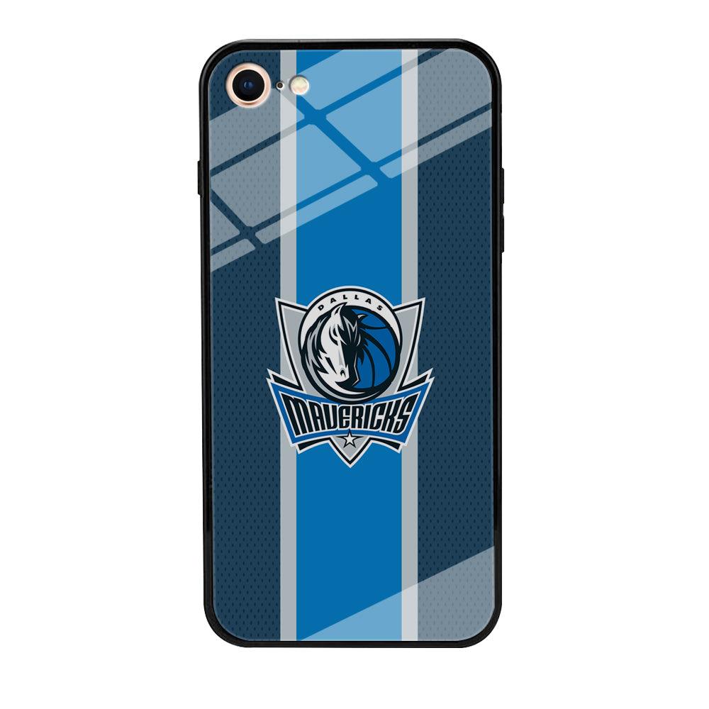 Dallas Mavericks Dot Blue Patern iPhone 8 Case-Oxvistore