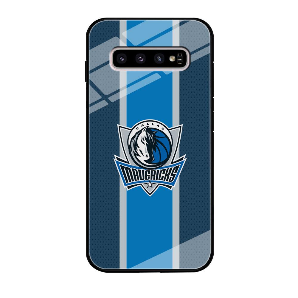 Dallas Mavericks Dot Blue Patern Samsung Galaxy S10 Plus Case-Oxvistore