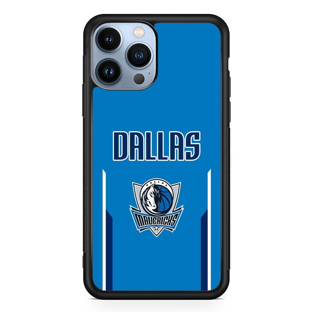 Dallas Mavericks Feel Seeing The Sea iPhone 13 Pro Max Case-Rubber Black (2D Case)-Oxvistore