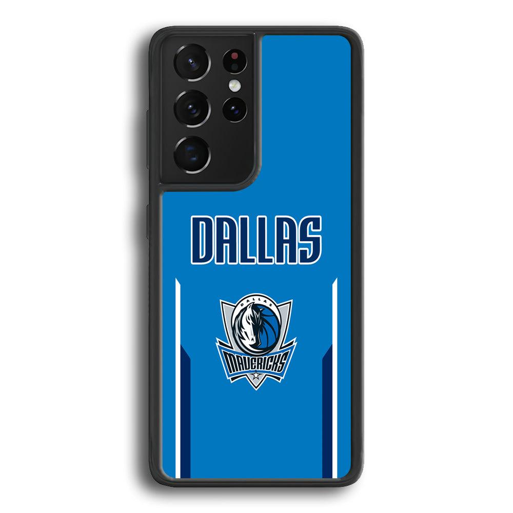 Dallas Mavericks Feel Seeing The Sea Samsung Galaxy S23 Ultra Case-Rubber Black (2D Case)-Oxvistore