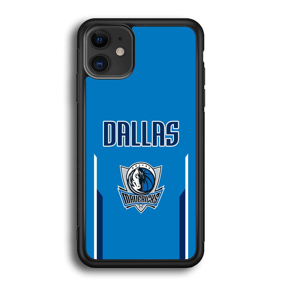Dallas Mavericks Feel Seeing The Sea iPhone 11 Case-Rubber Black (2D Case)-Oxvistore