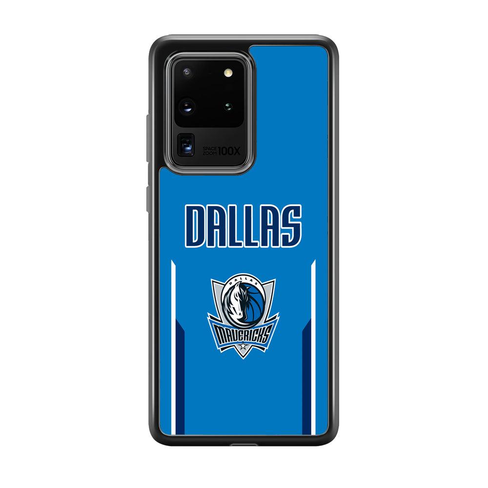 Dallas Mavericks Feel Seeing The Sea Samsung Galaxy S20 Ultra Case-Rubber Black (2D Case)-Oxvistore