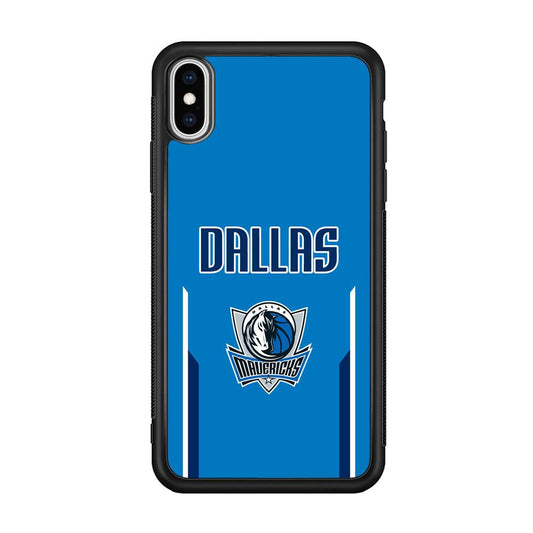 Dallas Mavericks Feel Seeing The Sea iPhone XS Case-Rubber Black (2D Case)-Oxvistore