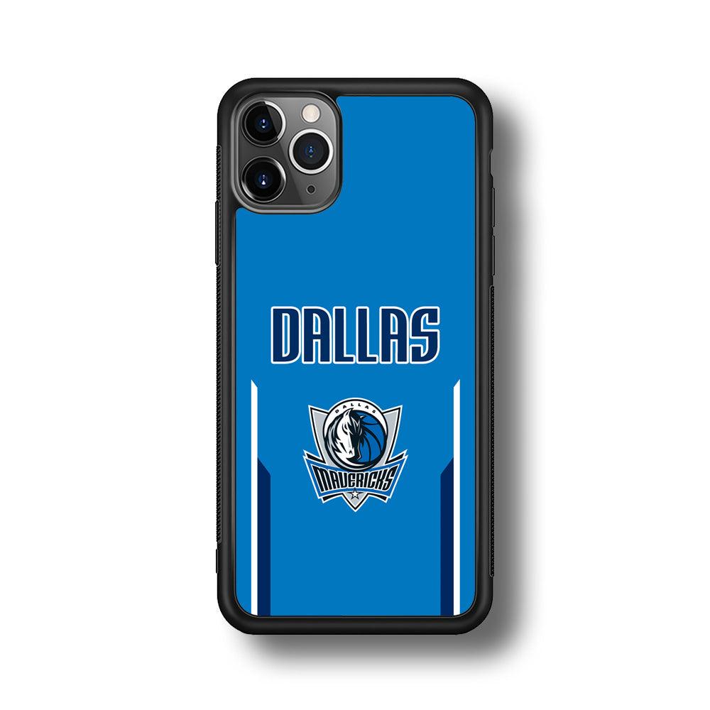 Dallas Mavericks Feel Seeing The Sea iPhone 11 Pro Case-Rubber Black (2D Case)-Oxvistore