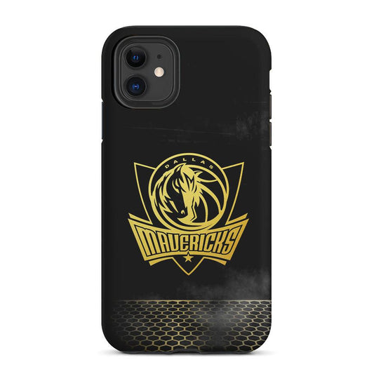 Dallas Mavericks Gold 2 in 1 Tough Phone Case-Oxvistore